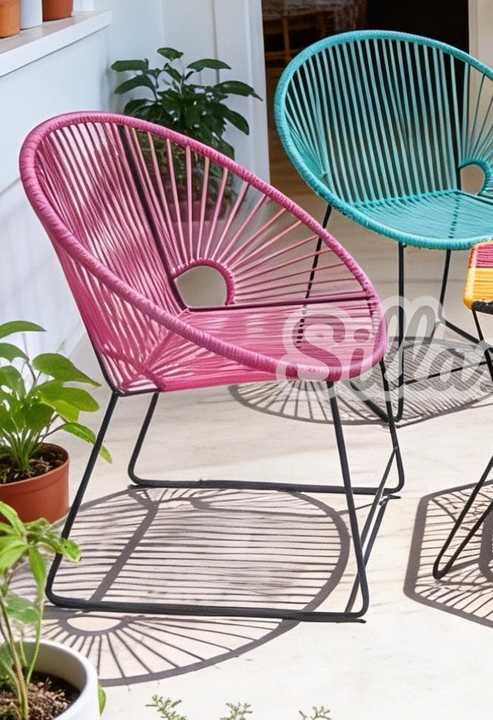Silla Acapulco rosa